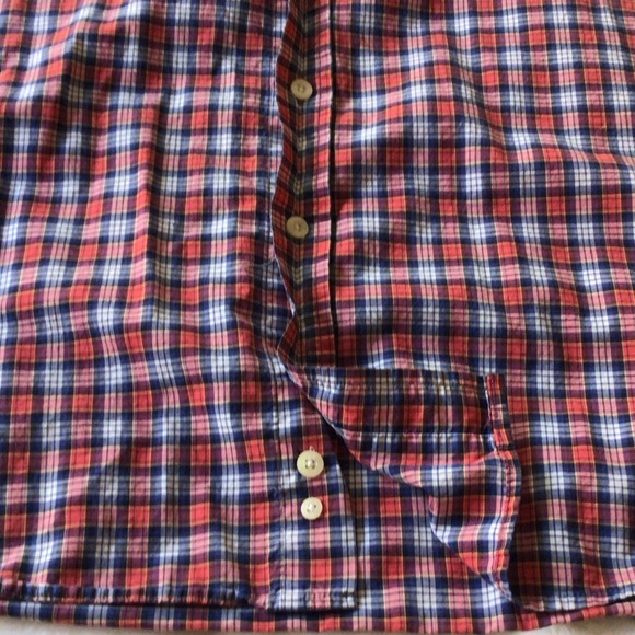 Barbour Men's Plaid Shirt in Red and Blue - Picture 10 of 14